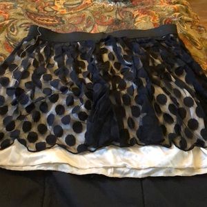 charlotte russe polka dot skirt